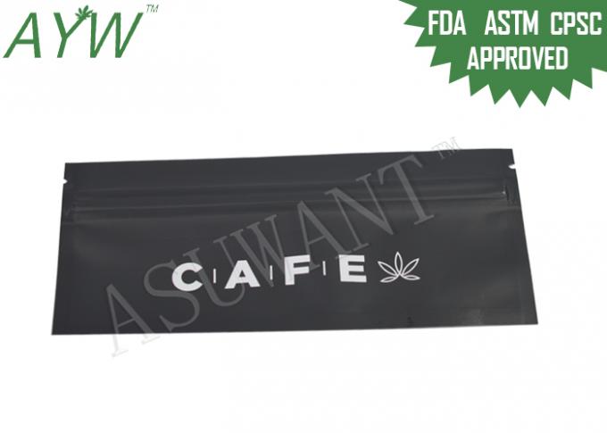 Medical Marijuana Storage Smell Proof Zipper Bags With Metallized Zipper