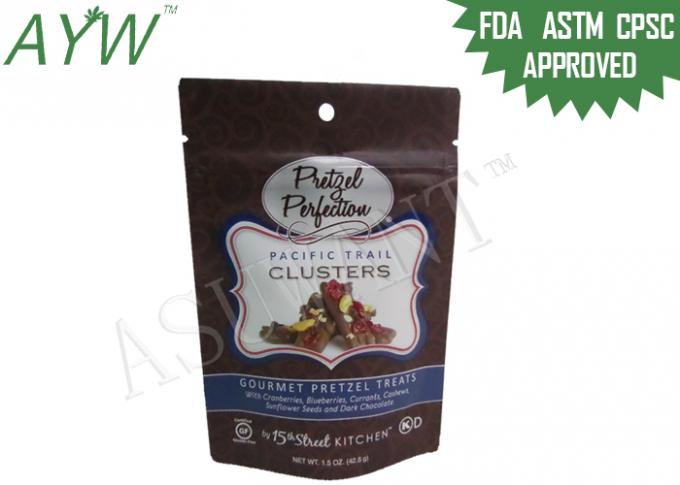FDA Food Packaging Bags Plastic Laminated Scent Proof Doypack For Bean / Jujube