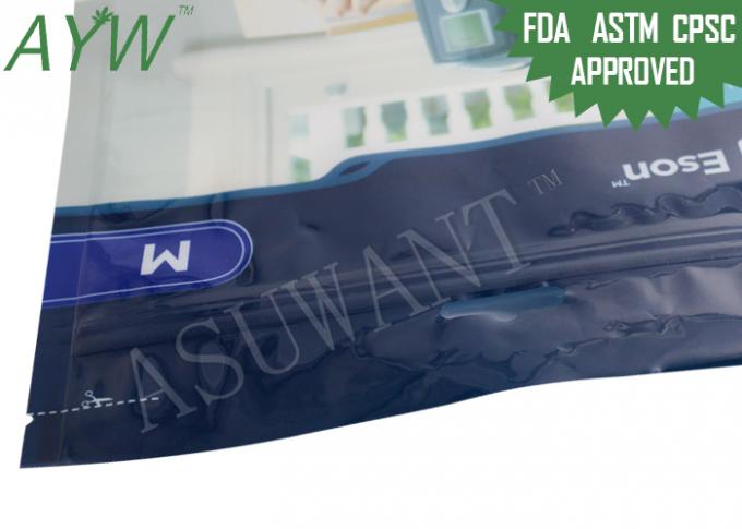 Oxygen Cylinder Custom Zip Lock Bags Plastic For Medical Equipment Packaging