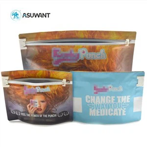 Lámpara de pie infantil de lámina mate brillante de pie mate mylar 3.5g bolsas de maleza galletas bolos de prueba de olas de ole