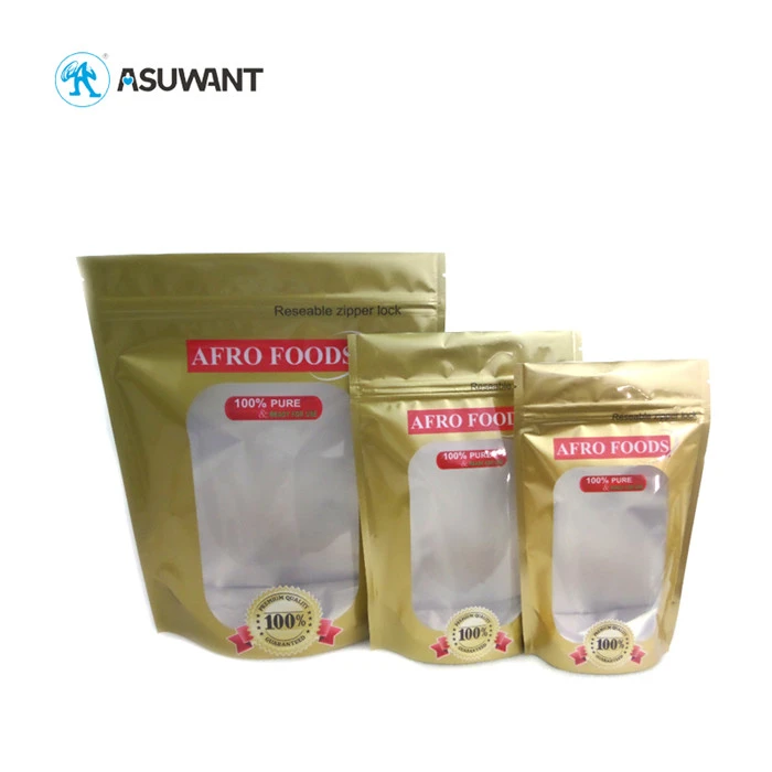 Bolsas de envasado de alimentos de la FDA doypack a prueba de aroma laminado de plástico para frijoles / jujube