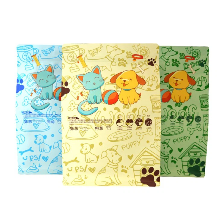 Foil Pet Food Bag Flat Bottom 500G 1Kg 2Kg 3Kg