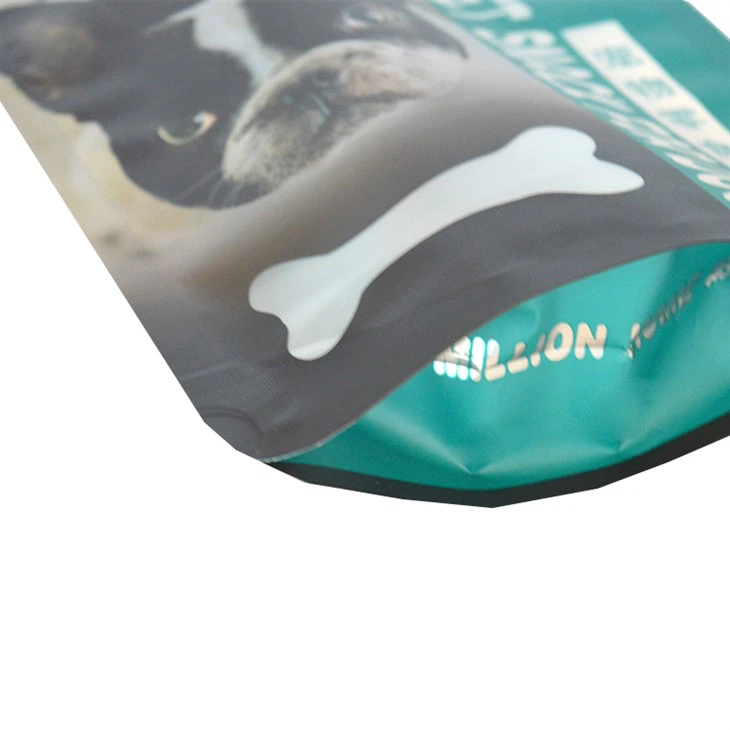 Mylar Ziplock Pet Cat Dog Food Bag With Reseal Zipper