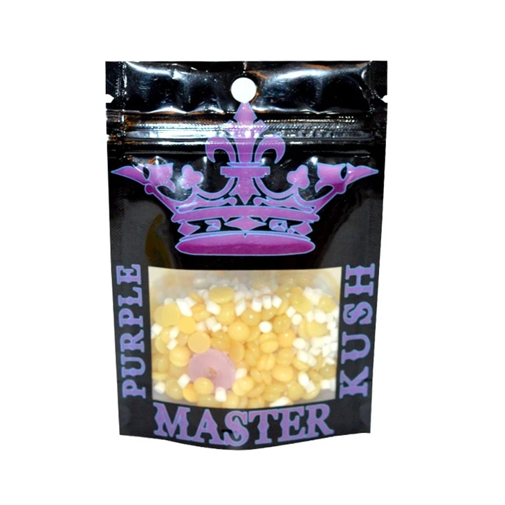 Mylar Ziplock Plastic Bag Packaging Kush Cannabis For Long Term Storage