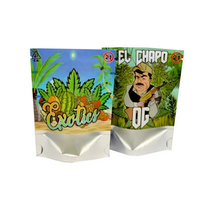 Salir Runtz Bolsas de plástico de plástico de doble cremallera resistente al niño Mylar