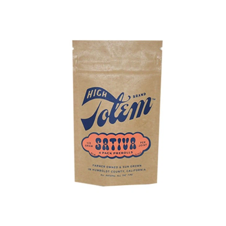 Brown Craft Paper Kraft Stand Up Pouch high quality