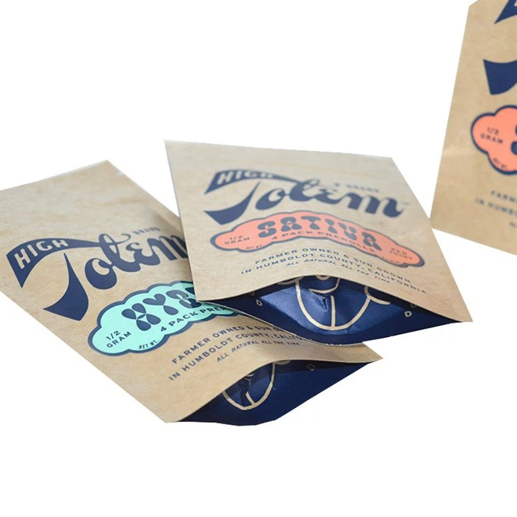 Brown Craft Paper Kraft Stand Up Pouch factory