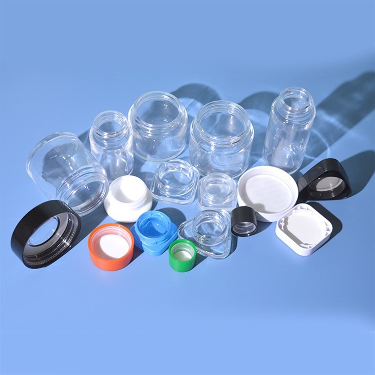 Child Proof Glass Jar With CR Lid Child Proof Glass Jar With CR Lid