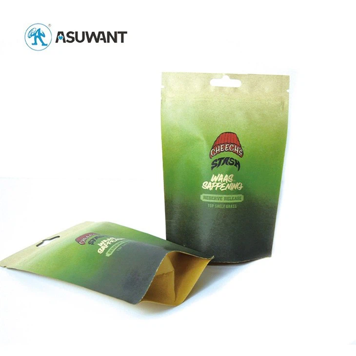 Craft Kraft Zip Lock Stand Up Food Bags factory