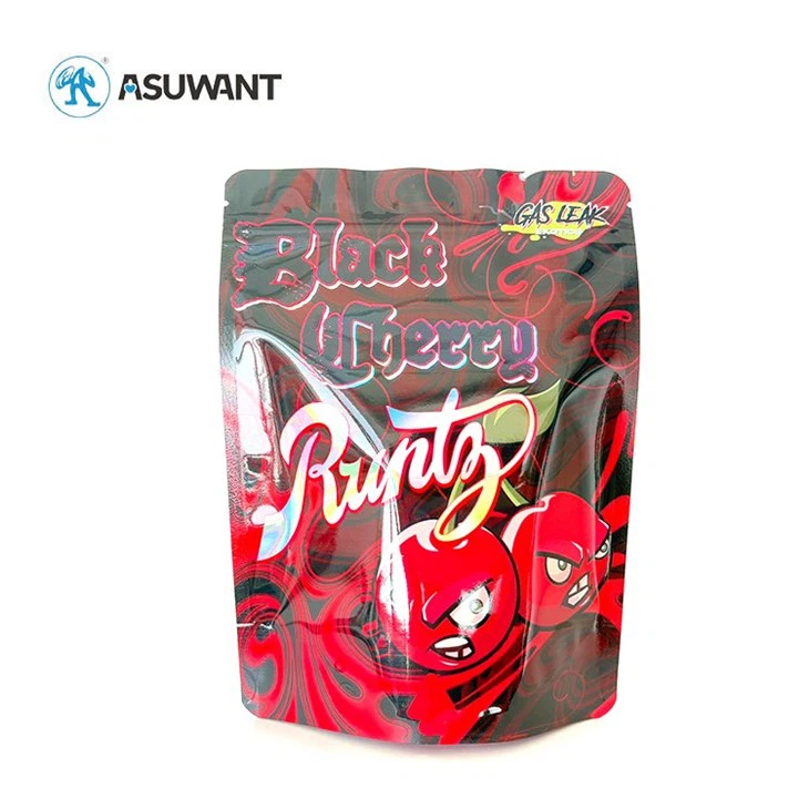 Custom Printed Baggies Aluminized Foil Smell Proof Cookie Plastic Packaging Mylar ZipLock Bags factory